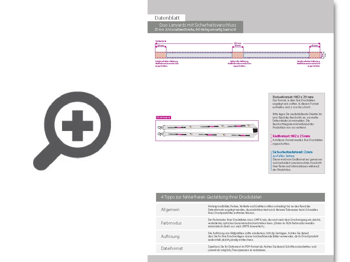 Product Bild duo-lanyards_mit_sicherheitsverschluss__25_mm_schl__sselbandbreite__4_0-farbig_einseitig_bedruckt